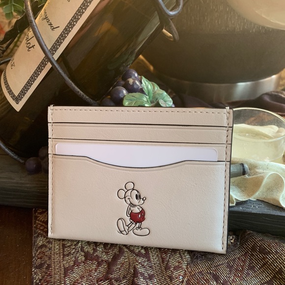 Authentic COACH Genuine Calf leather MICKEY card case - Picture 10 of 10